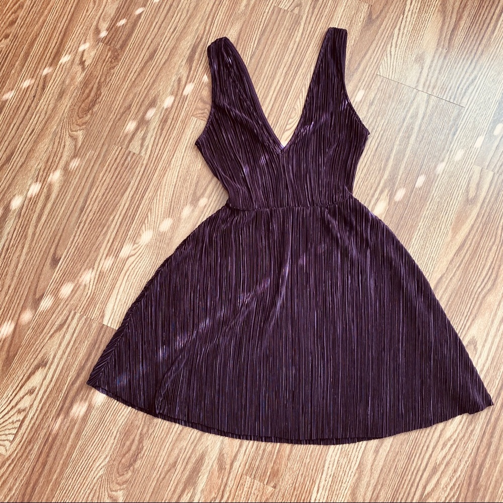 H&M pleated skater dress